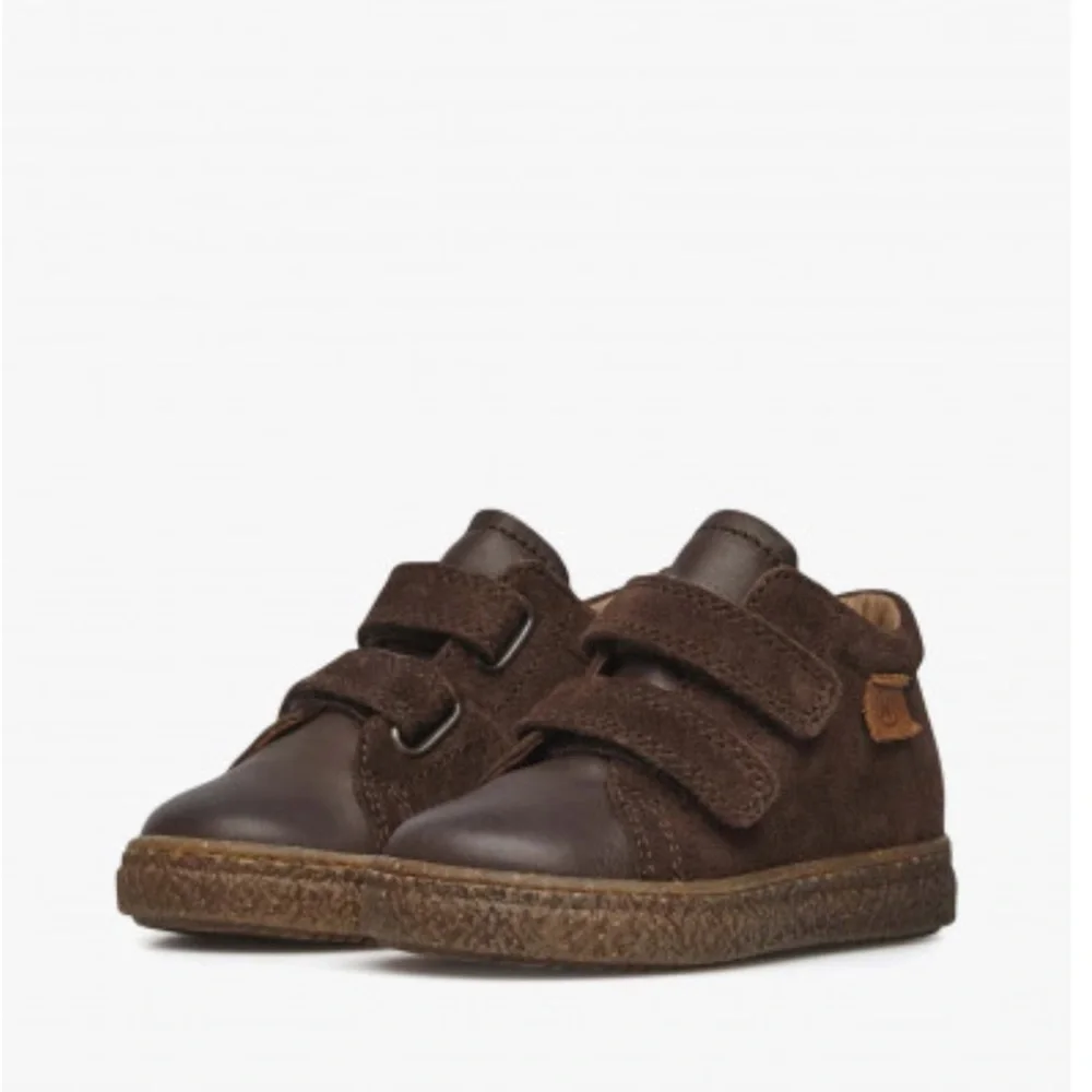 NWT NATURINO ALBUS VL Leather and suede sneakers in Brown
